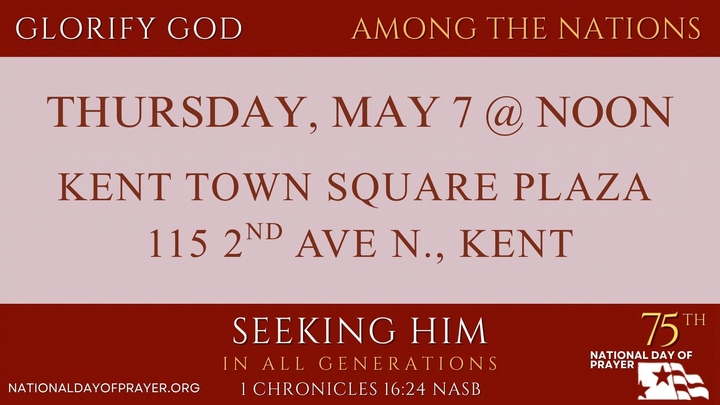 National Day of Prayer @ Kent Town Square Plaza logo