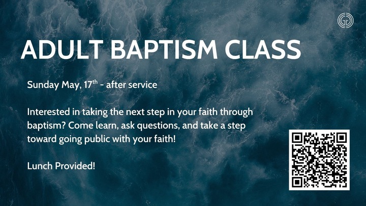 Adult Baptism Registration logo
