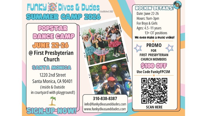 Funky Divas & Dudes Summer Camp logo