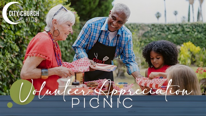 Kids Ministry Volunteer Appreciation Picnic logo