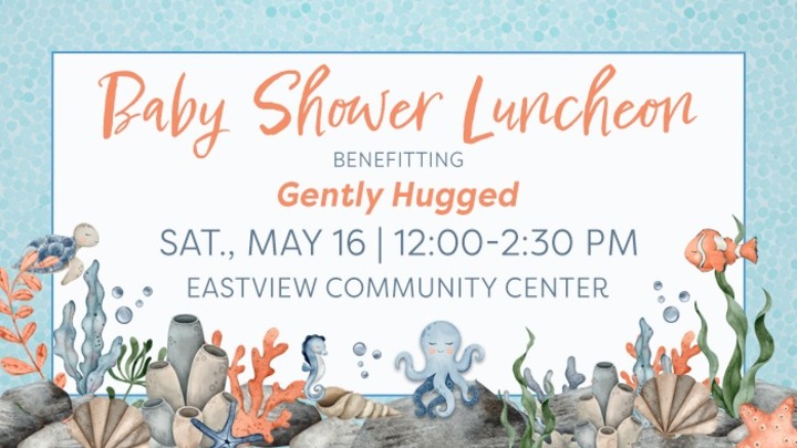 Gently Hugged Baby Shower Luncheon logo