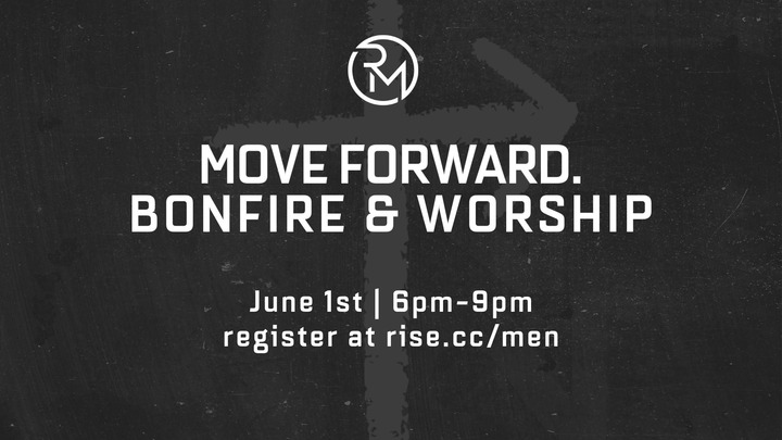 Move Forward. Bonfire & Worship logo