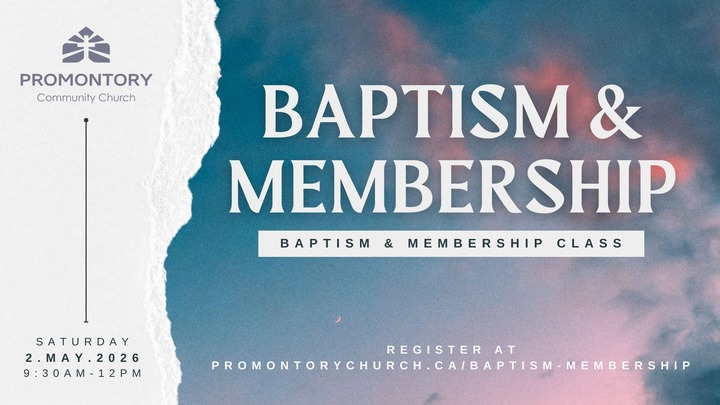 Baptism & Membership Class - May 2, 2026 logo
