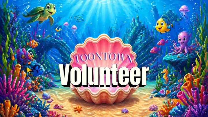 2026 TOON TOWN SPLASH | VOLUNTEER logo
