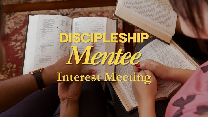 Discipleship Mentee Interest Meetings logo