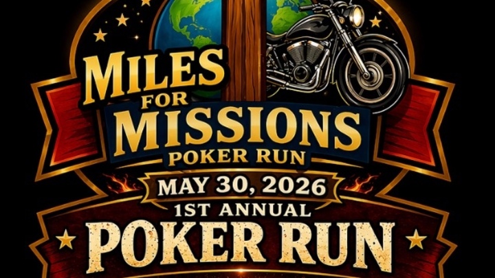 First annual Miles for Missions Poker Run logo