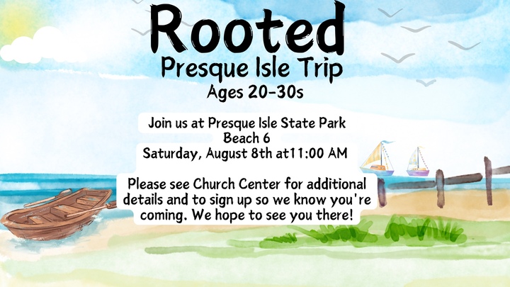 Rooted Presque isle Trip logo