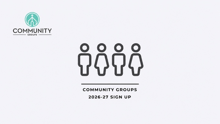 2026-27 Community Group Sign Up logo