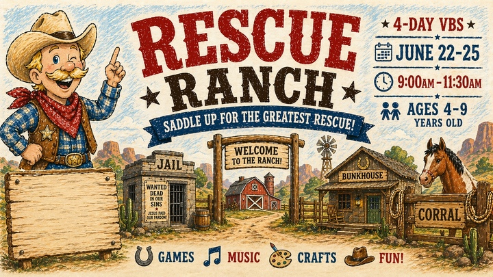 Rescue Ranch -- VBS 2026 logo