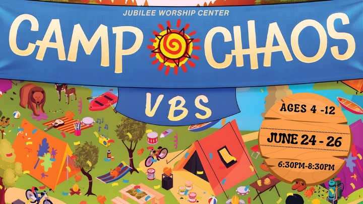 VBS CAMP CHAOS logo