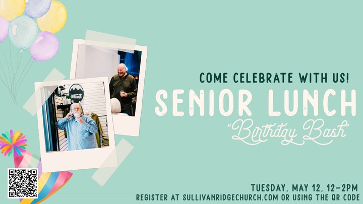 Senior Lunch "Birthday Bash"  logo