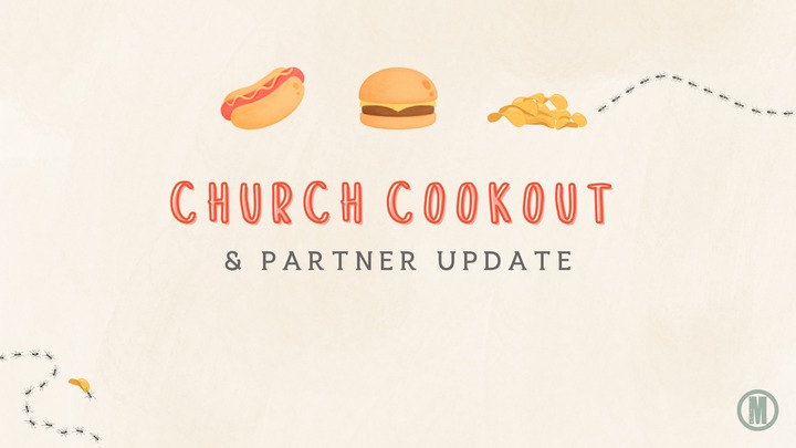 Church Cookout & Partner Update logo