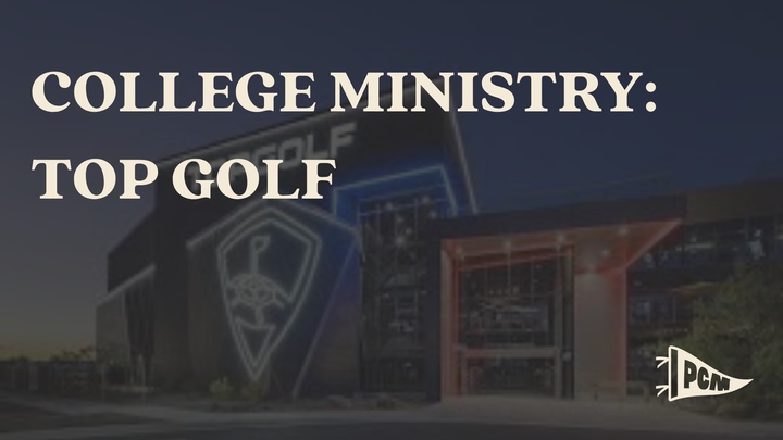 College Ministry: TopGolf logo