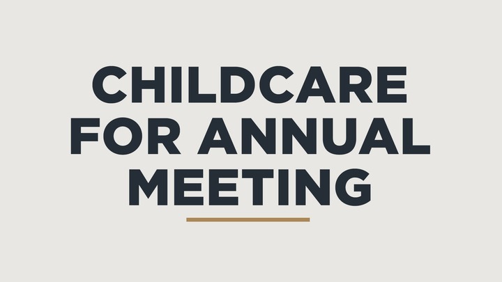 Annual Meeting Childcare logo
