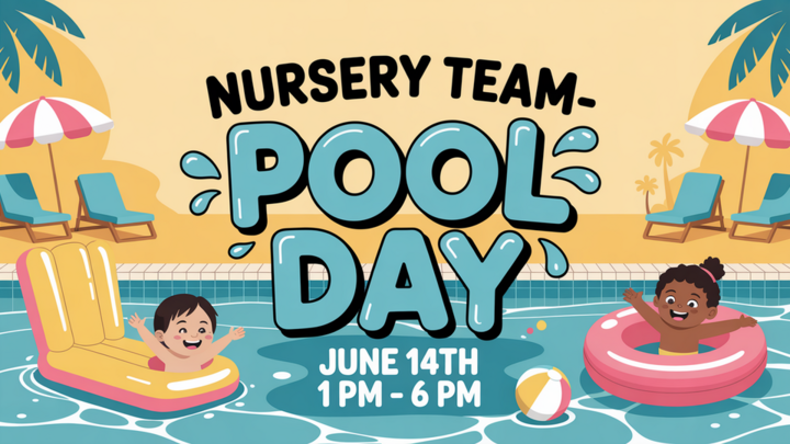 Nursery Team Hangs- Pool Day logo