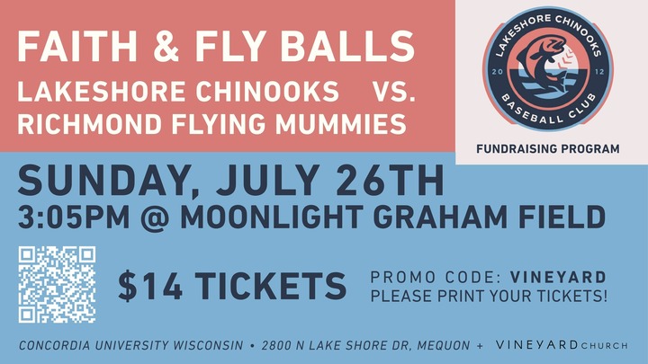 Faith & Fly Balls - Chinooks Game  logo