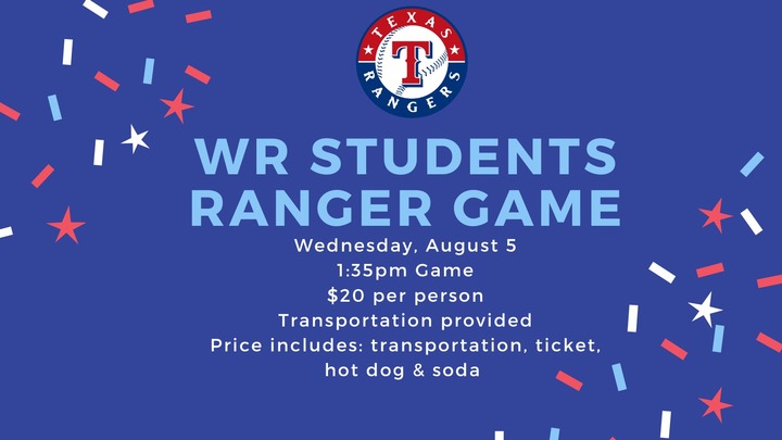White Rock Students Ranger Game logo
