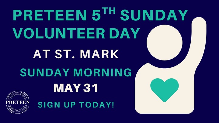 Preteen 5th Sunday Volunteer Day logo