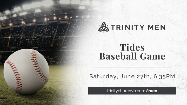 Trinity Men Tides Baseball Game logo