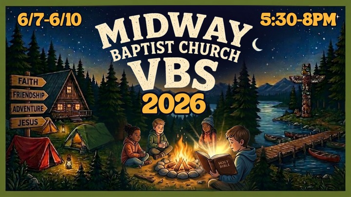 Midway Baptist VBS 2026 logo