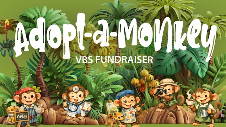 Adopt-a-Monkey VBS Fundraiser logo