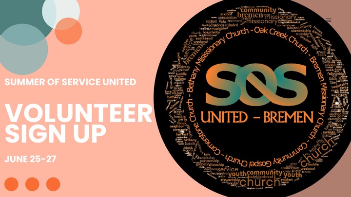 SOS UNITED VOLUNTEER SIGN UP logo