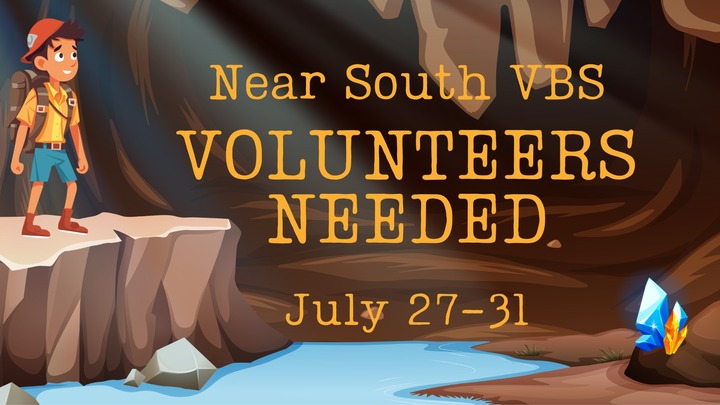 Near South VBS - VOLUNTEER SIGNUP logo