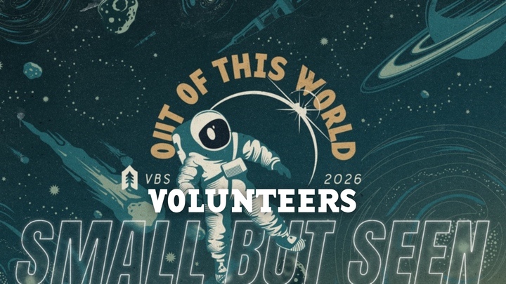 Out of this World VBS 2026 Volunteers logo