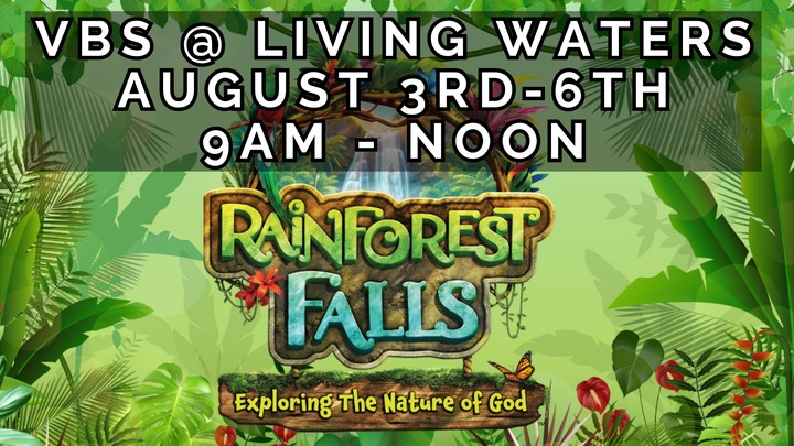 VBS 2026 at Living Waters! logo