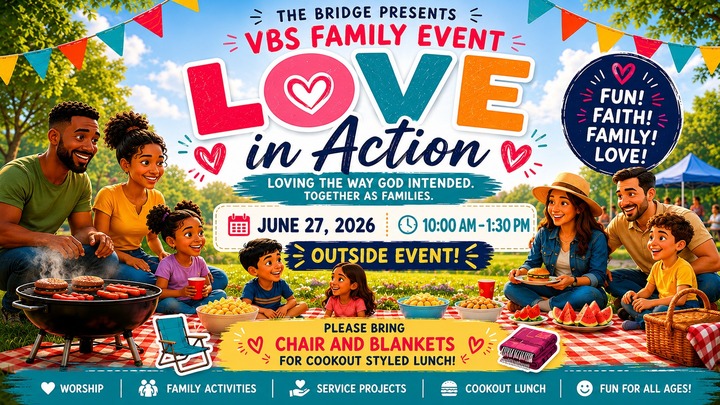 Family Vacation Bible School presents "Love in Action" logo