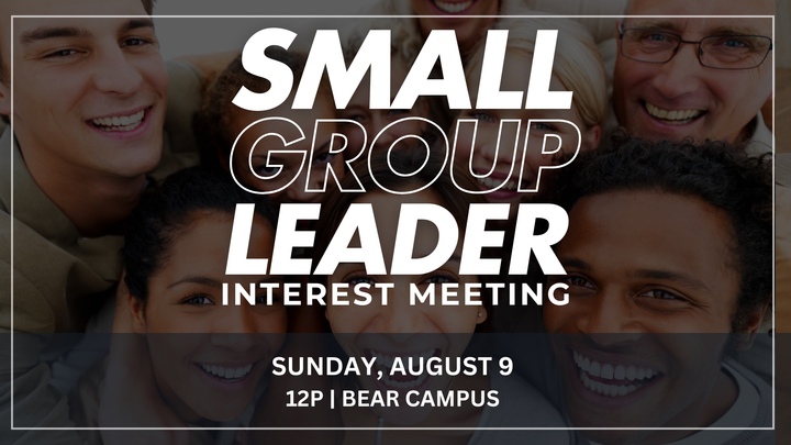 Small Group Leader Interest Meeting (Bear) logo
