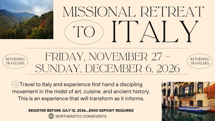 NOV-DEC 2026 - Italy - RETURNING TRAVELERS logo