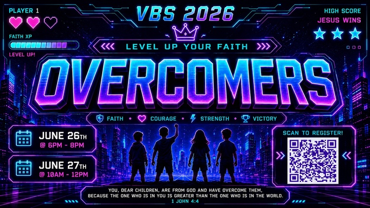 VBS 2026: OVERCOMERS logo