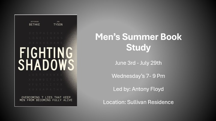 Fighting Shadows, Men's Summer Book Study logo