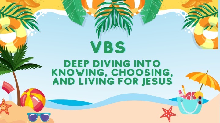 DUCC Vacation Bible School: Deep Diving into Knowing, Choosing, and Living for Jesus! logo