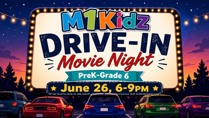 M1Kidz Drive-In Movie Night logo