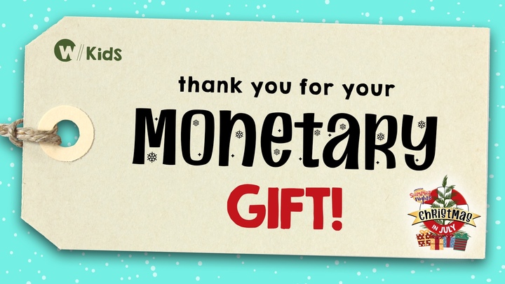 Christmas in July: Monetary Donation  logo