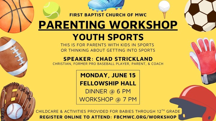 Parenting Workshop: Youth Sports logo