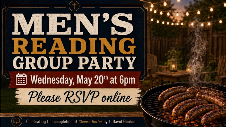 Men's Reading Group Party logo