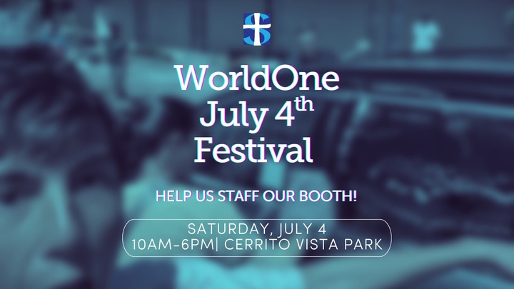 SCC Booth at WorldOne Festival logo