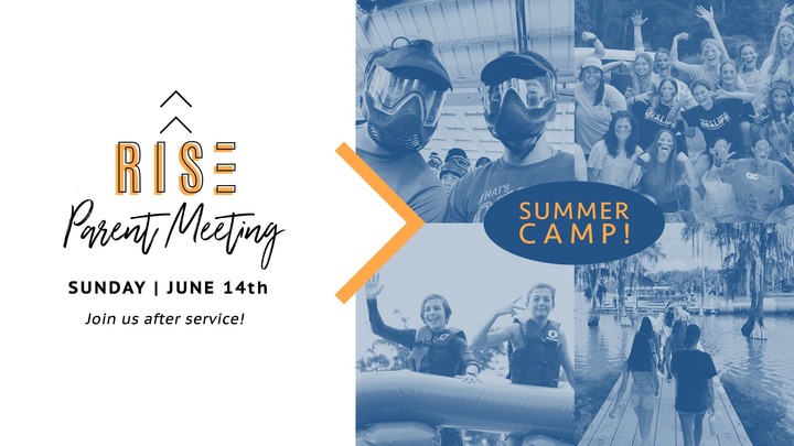 Parent Meeting - RISE Summer Camp logo
