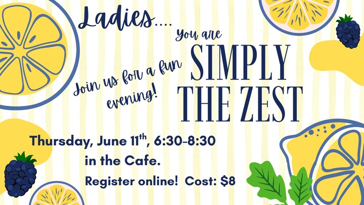 Ladies "You are simply the Zest"! logo