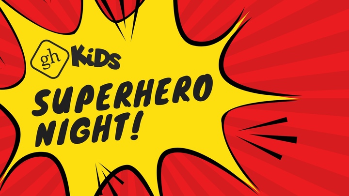 GH Kids Superhero Night logo