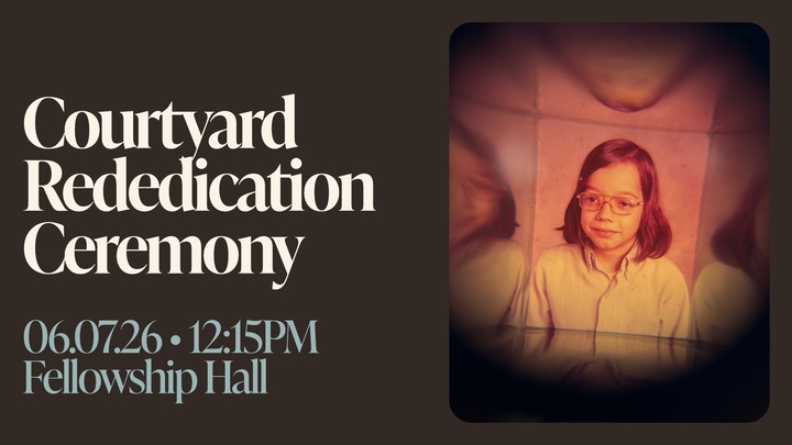 Courtyard Rededication Ceremony logo