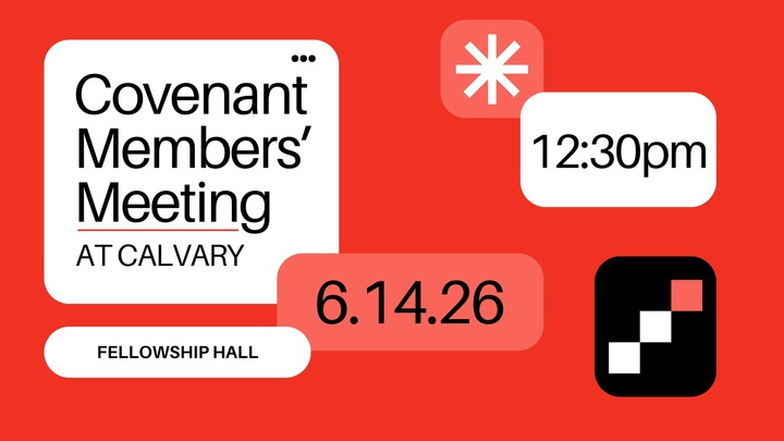 Calvary Members Meeting logo