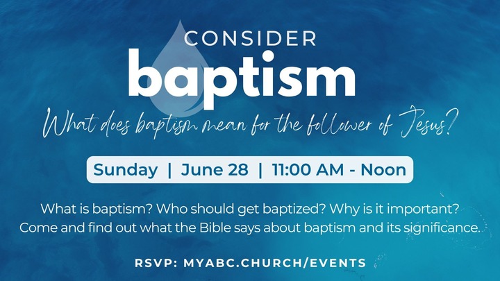 Consider Baptism logo