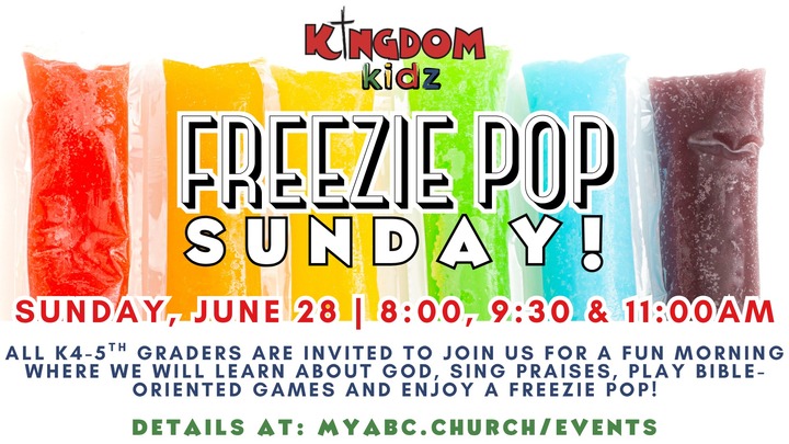 Kingdom Kidz Freezie Pop Sunday logo