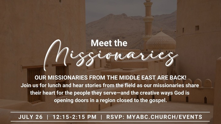 Meet the Missionaries - Middle East logo