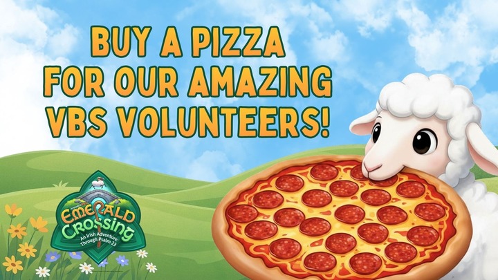 Buy a pizza for the volunteers! logo