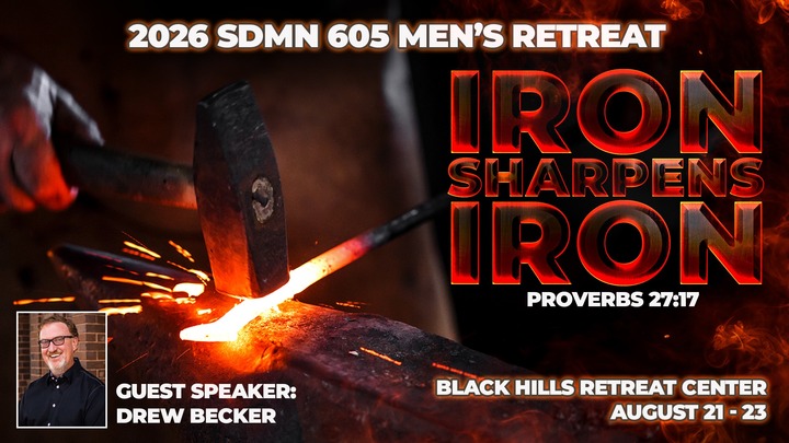 Iron Sharpens Iron: 2026 SDMN Men's Retreat logo